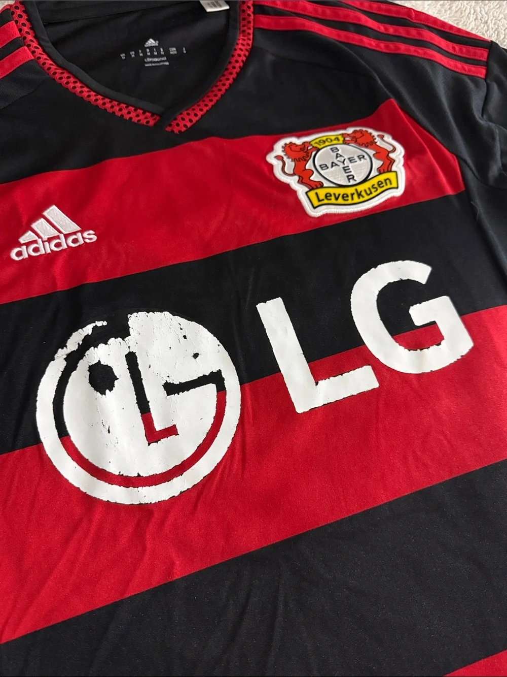 RARE Bayer 04 Leverkusen #10 Hakan Calhanoglu 2015-16 Adidas Home Jersey